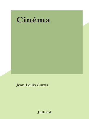 cover image of Cinéma